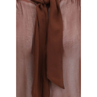 Brown Viscose Blouse