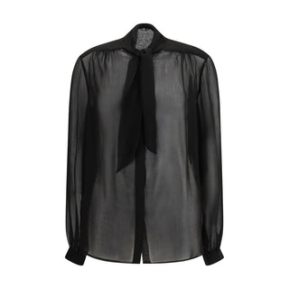 Black Viscose Blouse