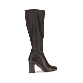 Black Calf Leather Bos Taurus High Heel Boots