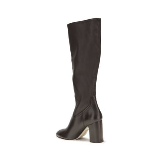 Black Calf Leather Bos Taurus High Heel Boots