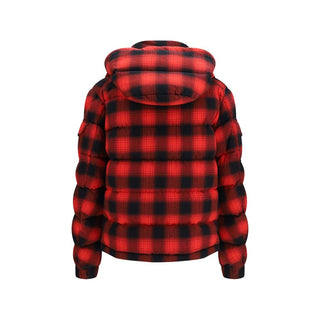 Red Cotton Full-Length Jacket