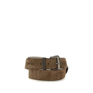 Brown Suede Leather Belt