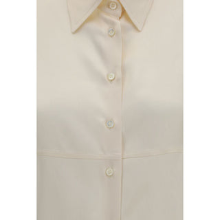 Beige Silk Shirt