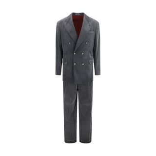 Gray Cotton Suit