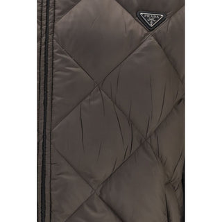 Bicolor Recycled Polyester Full-Length Jacket