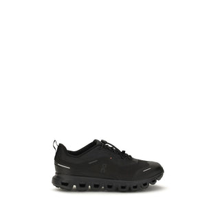 Black Polyester Athletic Sneakers