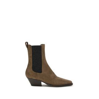 Brown Calf Leather Bos Taurus Ankle Boots