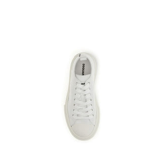 White Polyethylene Platform Sneakers