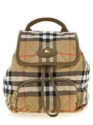 Beige Polyamide Backpack