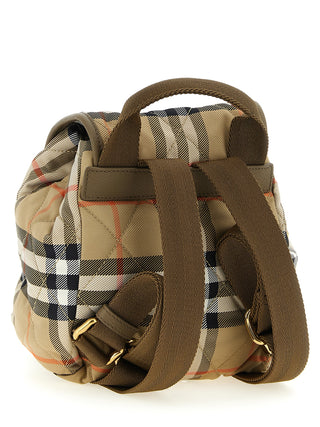Beige Polyamide Backpack