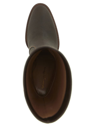 Brown Calfskin Over The Knee