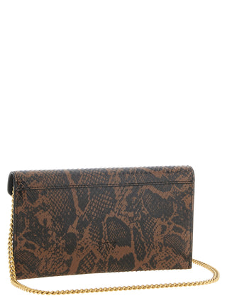 Brown Calfskin Clutch Bag
