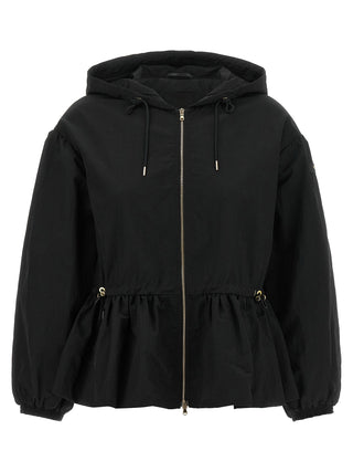 Black Nylon Full-Length Jacket