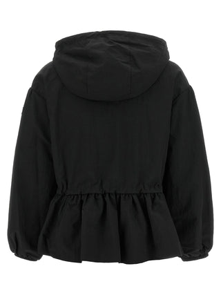 Black Nylon Full-Length Jacket
