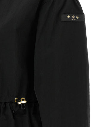 Black Nylon Full-Length Jacket