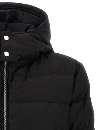Black Wool Full-Length Jacket