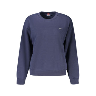 Blue Cotton Women's Sweatshirt