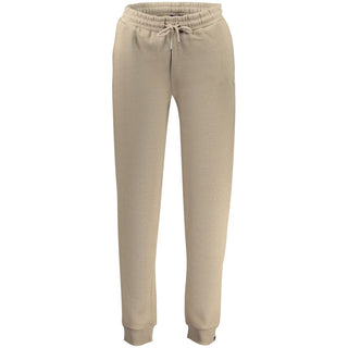 Beige Cotton Women's Trousers