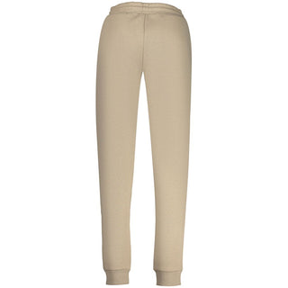 Beige Cotton Women's Trousers