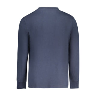 Blue Cotton Men's T-Shirt
