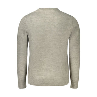 Grey Acrylic Men Sweater