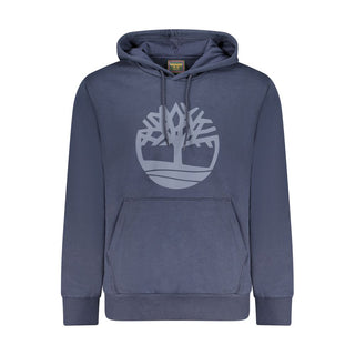 Blue Cotton Men's Hoodie