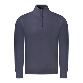 Blue Acrylic Men Sweater
