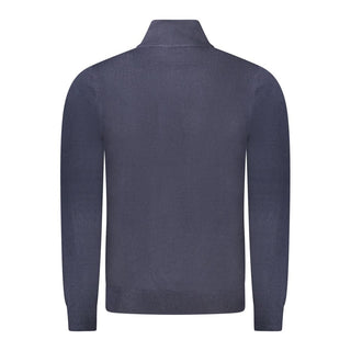 Blue Acrylic Men Sweater