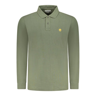 Green Cotton Men's Polo Shirt
