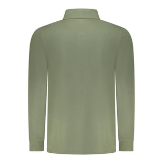 Green Cotton Men's Polo Shirt