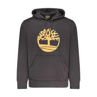 Black Cotton Men's Sweatshirt