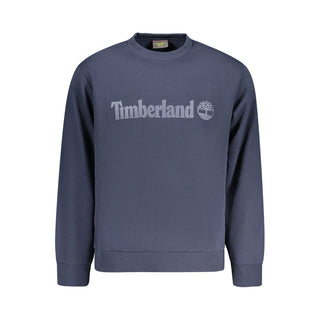 Blue Cotton Mens Sweatshirt