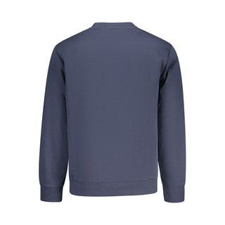Blue Cotton Mens Sweatshirt