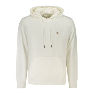 White Cotton Men's Hoodie