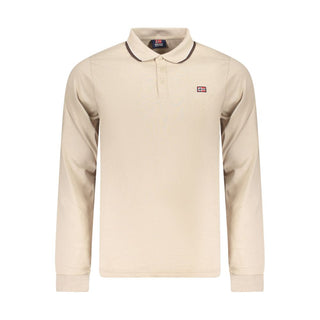 Beige Cotton Men's Polo