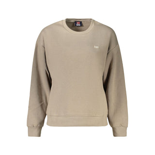 Beige Cotton Women's Sweatshirt