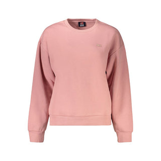 Pink Cotton Womens Sweatshirt