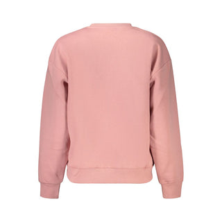 Pink Cotton Womens Sweatshirt