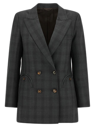 Gray Virgin Wool Blazer