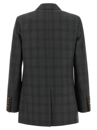 Gray Virgin Wool Blazer