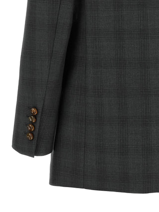 Gray Virgin Wool Blazer