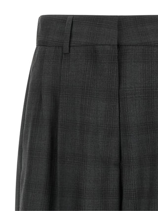 Gray Virgin Wool Dress Pants