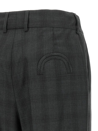 Gray Virgin Wool Dress Pants