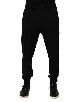 Black Cotton Jogger Men Sweatpants Pants