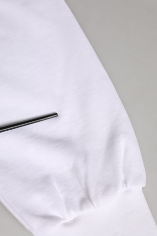 White Cotton DG Crew Neck Sweatshirt Sweater