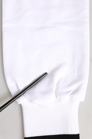 White Cotton DG Crew Neck Sweatshirt Sweater