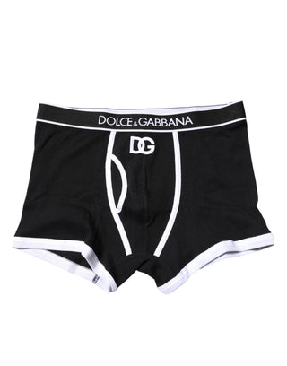 Black DG Interlock Regular Boxer Underwear