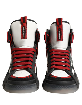 Multicolor Leather High Top Sneakers Shoes