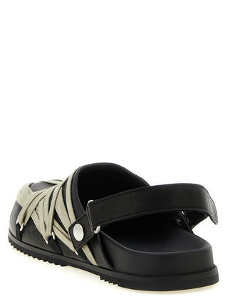 Black Ramie Mules