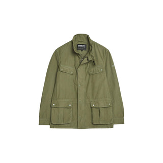 Green Cotton Full-Length Jacket